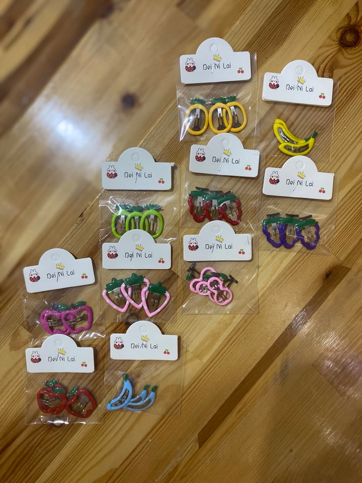 Meyve Figürlü Renkli 3lü Çıtçıt Toka - Görsel 4