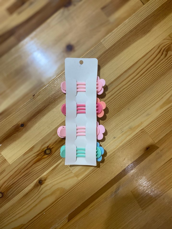 Renkli Papatyalı 4lü Toka Seti - Görsel 4