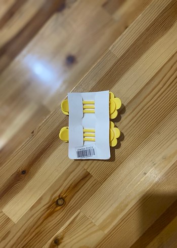 Papatya Figürlü Sarı Renkli 2li Toka - Görsel 4