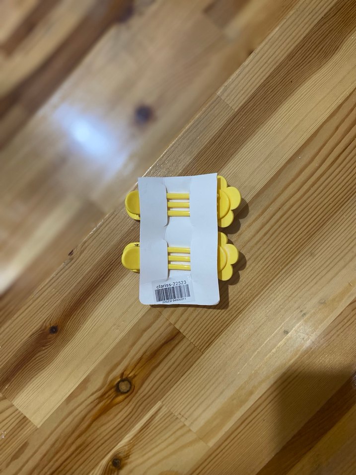 Papatya Figürlü Sarı Renkli 2li Toka - Görsel 4