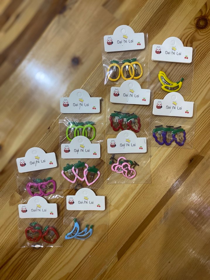 Meyve Figürlü Renkli 3lü Çıtçıt Toka - Görsel 4