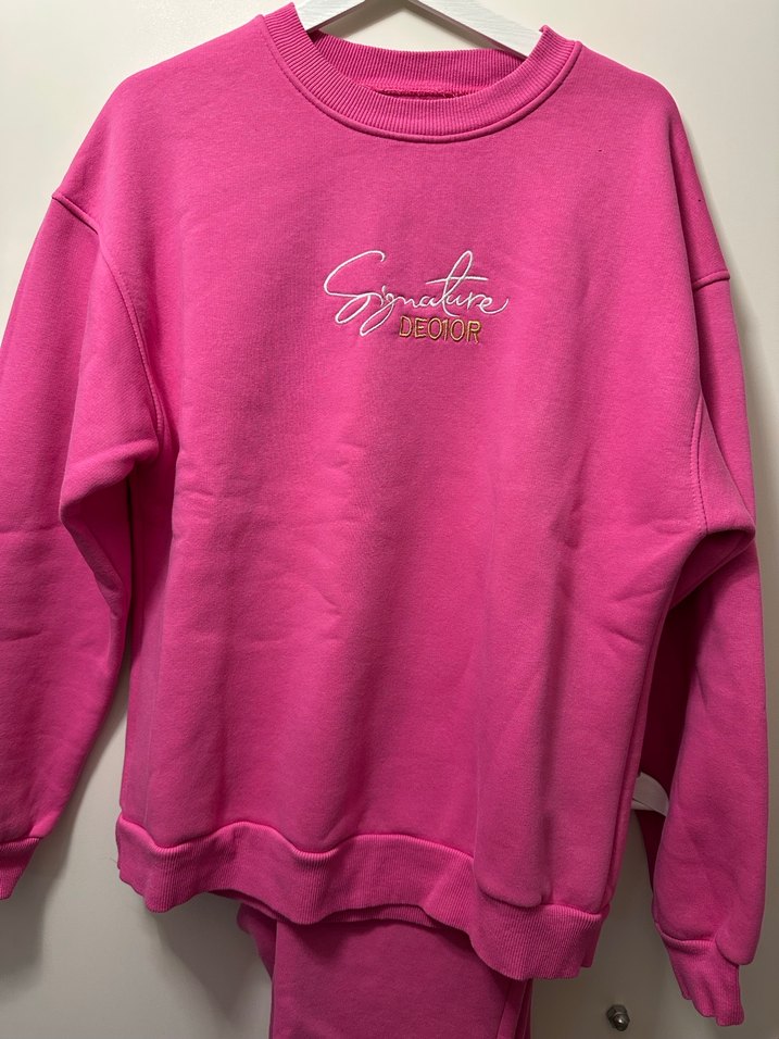 Pembe Rahat Kesim  Eşofman Takımı - Görsel 3