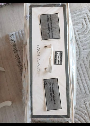 Karaca Bej ve Gri Desensiz Yatak Örtüsü - Görsel 2