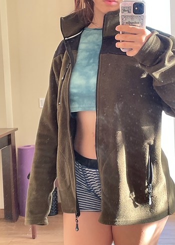 Columbia haki yeşil polar - Görsel 5