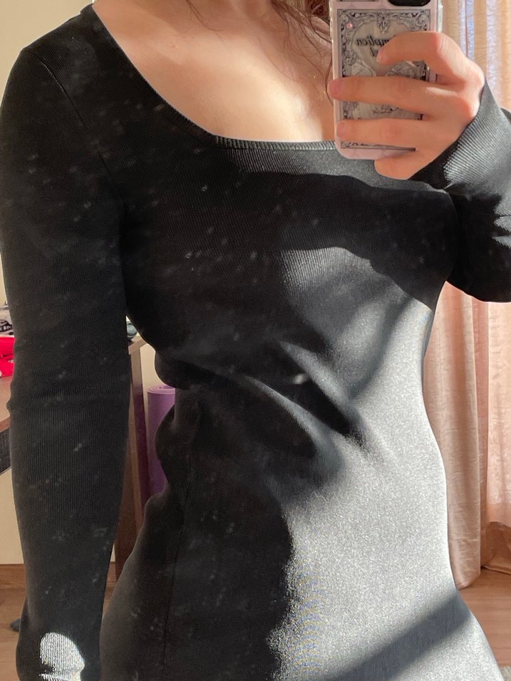 Zara kısa triko elbise - Görsel 2