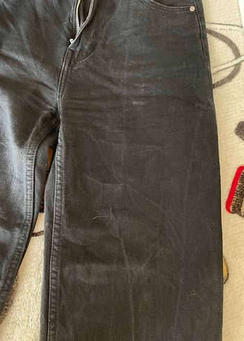 Bershka wide leg yüksek bel siyah jean - Görsel 6