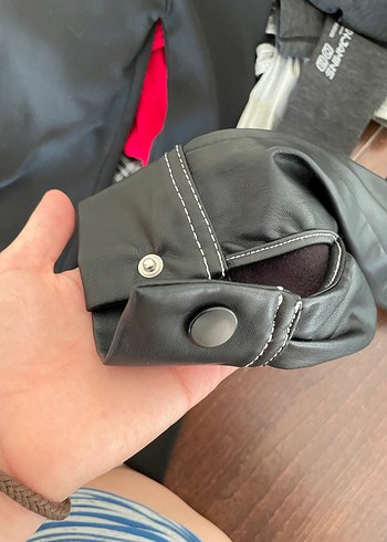 Bershka crop deri ceket gömlek - Görsel 3