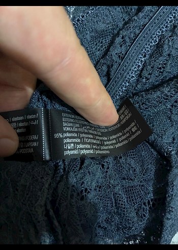 Dantel Detaylı V Yaka S m l - Görsel 6