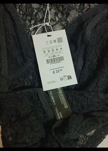 Dantel Detaylı Siyah V Yakalı Bluz xs S m l - Görsel 5