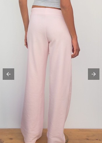 Pembe Rahat Kesim Sweatpant 77 Baskılı - Görsel 3