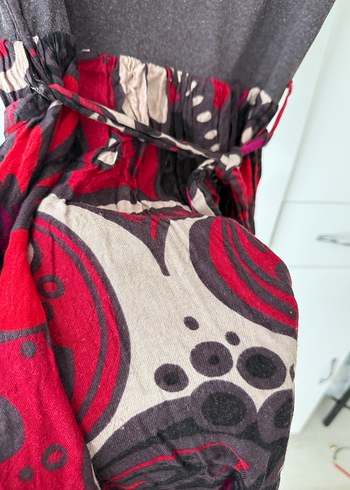 Bohem Tarzda Uzun Desenli Kadın Elbise - Görsel 2