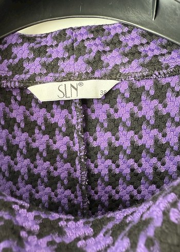 Düğmeli Mor Midi Kadın Triko Elbise - Görsel 3