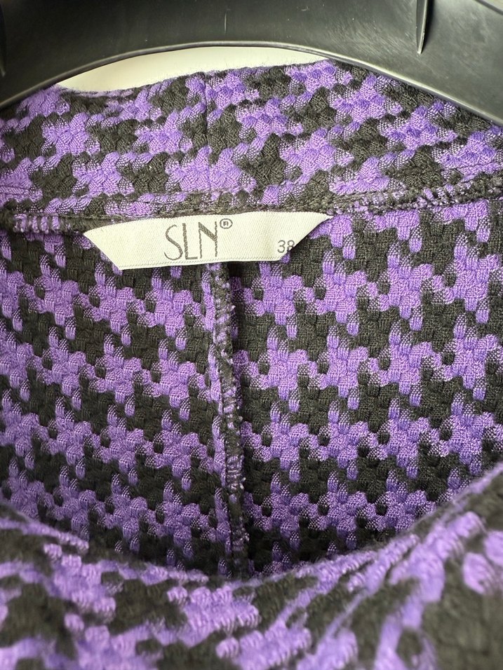 Düğmeli Mor Midi Kadın Triko Elbise - Görsel 3