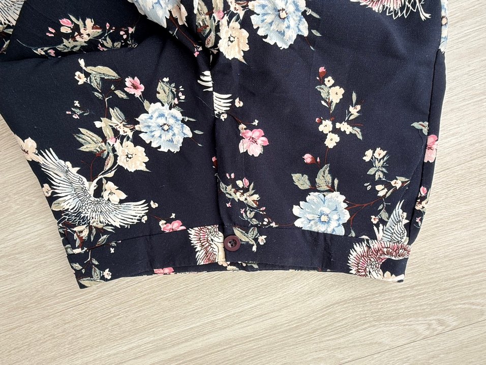 Çiçek Desenli Bohem Kadın Pantolon - Görsel 2