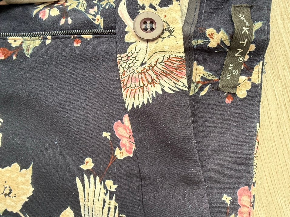 Çiçek Desenli Bohem Kadın Pantolon - Görsel 3