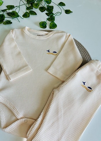 Erkek Bebek Uzun Kollu Zıbın Takımı - Görsel 2