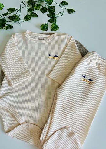 Erkek Bebek Uzun Kollu Zıbın Takımı - Görsel 4