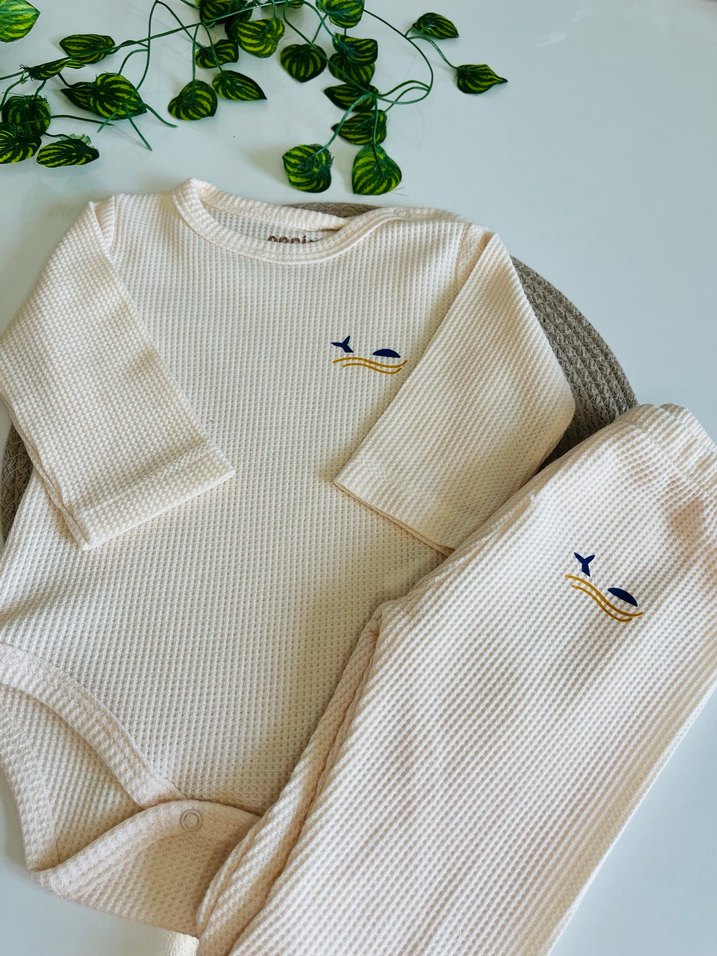 Erkek Bebek Uzun Kollu Zıbın Takımı - Görsel 2