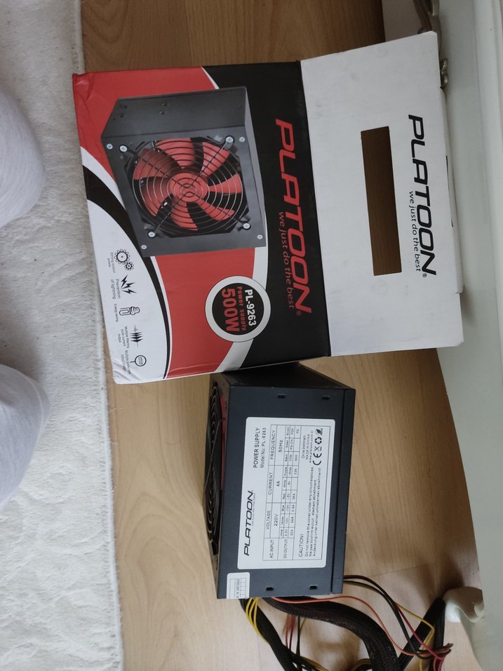 500w Kırmızı Fanlı Bilgisayar Güç Kaynağı - Görsel 2