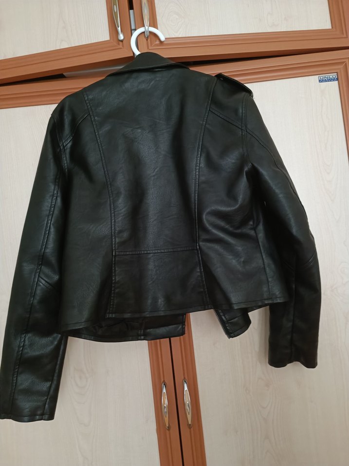 Mavi deri ceket - Görsel 3