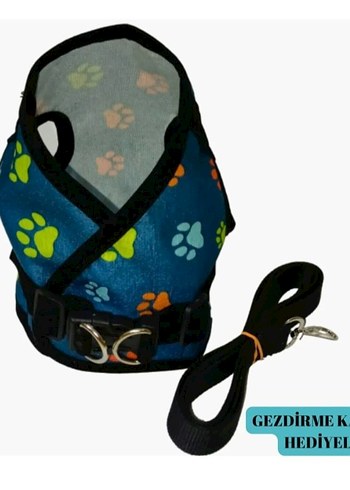 Renkli Pati Desenli Kedi Göğüs Tasması - Görsel 2