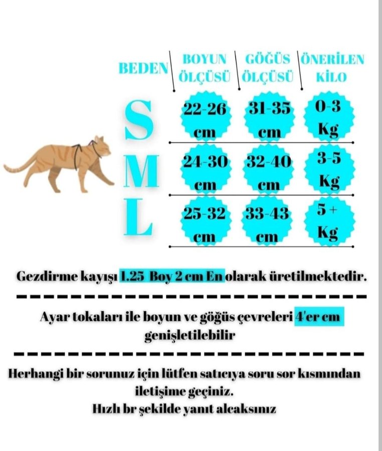 Renkli Pati Desenli Kedi Göğüs Tasması - Görsel 3
