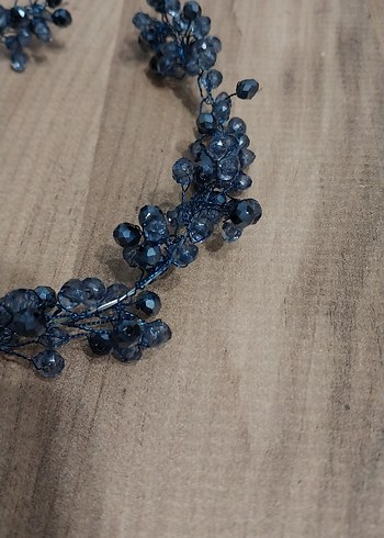 Mavi Boncuklu Saç Aksesuarı Taç - Görsel 4