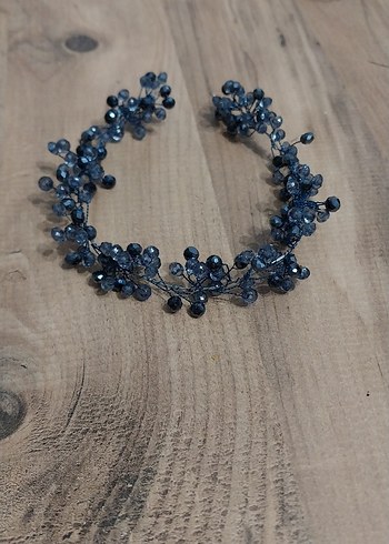 Mavi Boncuklu Saç Aksesuarı Taç - Görsel 2