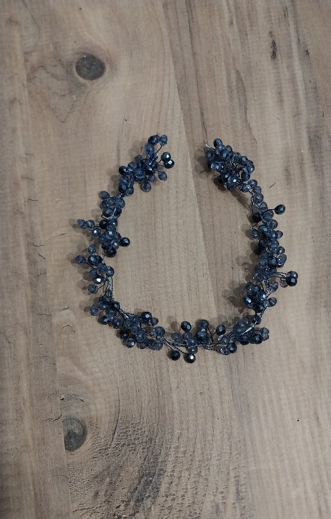 Mavi Boncuklu Saç Aksesuarı Taç - Görsel 3