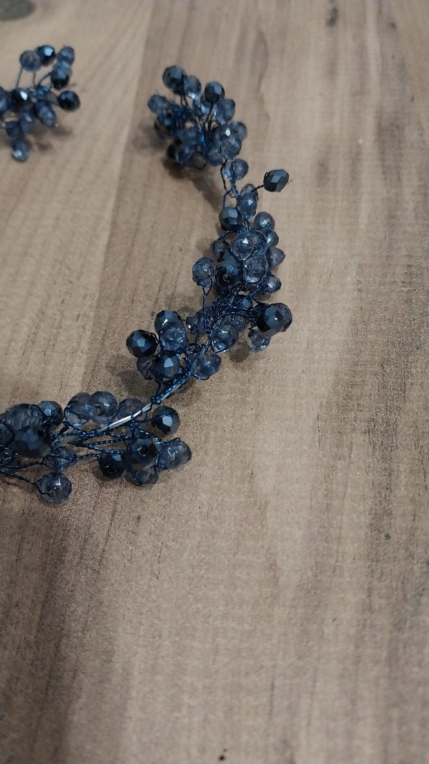 Mavi Boncuklu Saç Aksesuarı Taç - Görsel 4