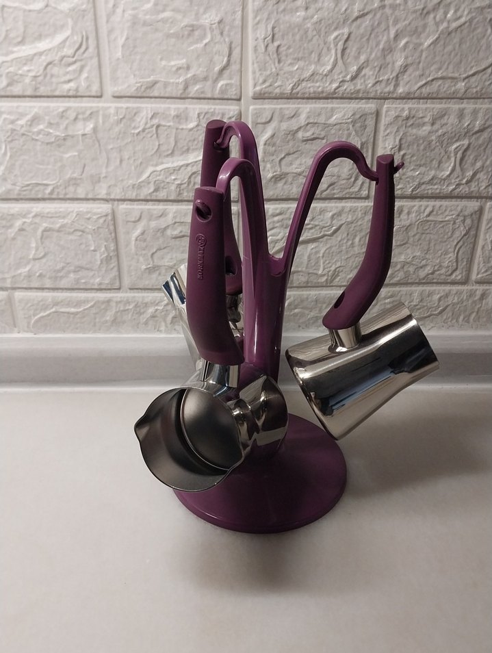 Korkmaz 3'lü Cezve Takımı Standlı - Görsel 5