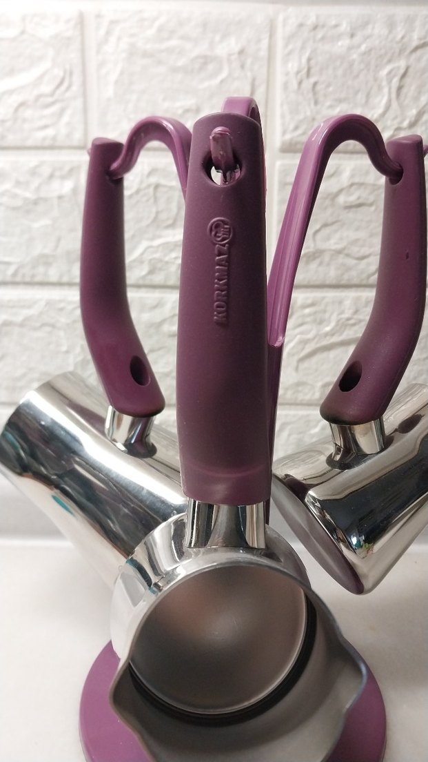 Korkmaz 3'lü Cezve Takımı Standlı - Görsel 4