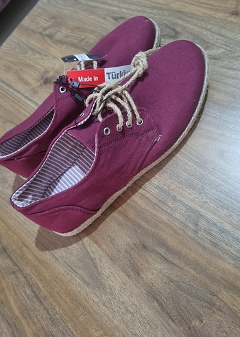 DeFacto Bordo Süet Erkek Espadril - Görsel 3