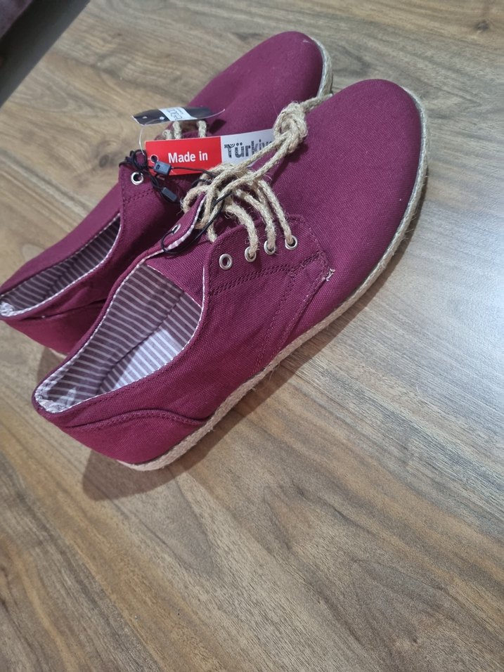 DeFacto Bordo Süet Erkek Espadril - Görsel 3