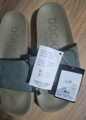 Erkek Gri Dokters Kaydırak Terlik - Görsel 2