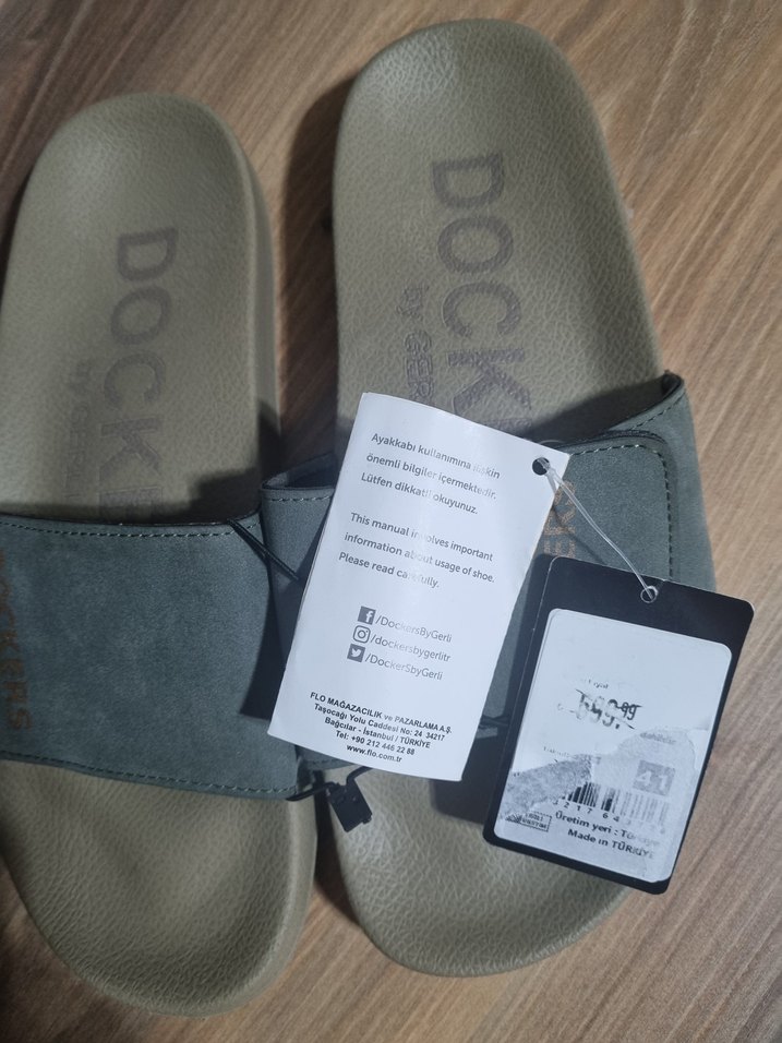 Erkek Gri Dokters Kaydırak Terlik - Görsel 2