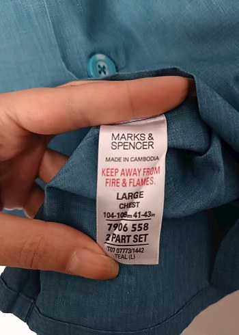 Marks&Spencer Erkek Pijama takımı Oversize - Görsel 5