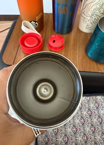 Beyaz Kış Yeniyıl Temalı Starbucks Termos - Görsel 6