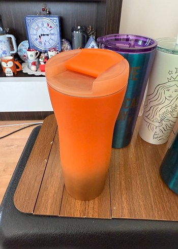 Starbucks Turuncu Termos - Görsel 3