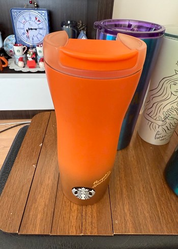 Starbucks Turuncu Termos - Görsel 5