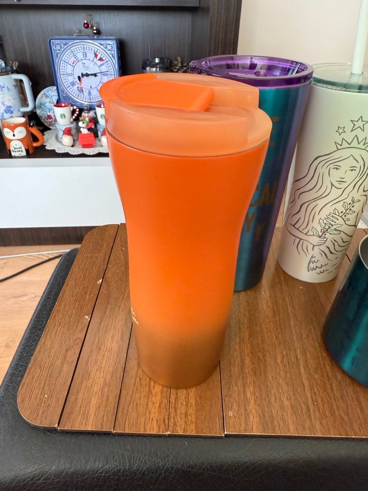 Starbucks Turuncu Termos - Görsel 2