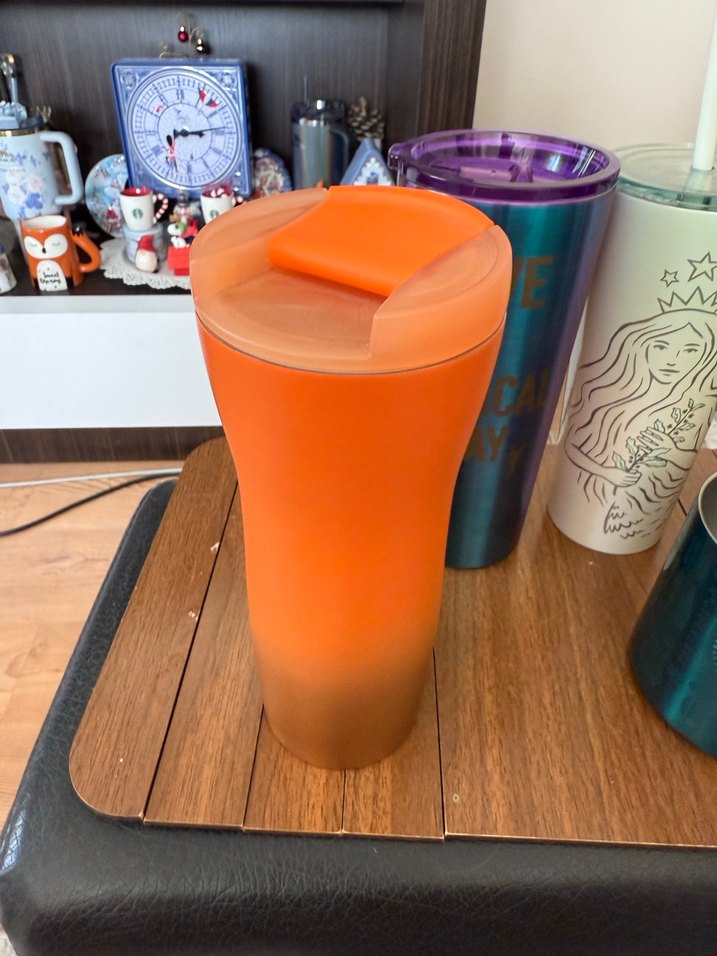 Starbucks Turuncu Termos - Görsel 3