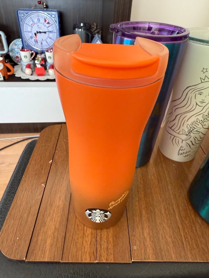 Starbucks Turuncu Termos - Görsel 5