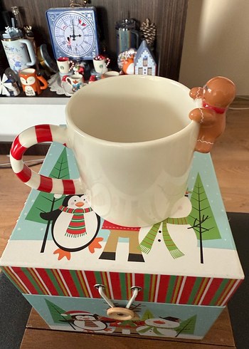 Satarbucks Kurabiye Adam Temalı Porselen Kupa - Görsel 3