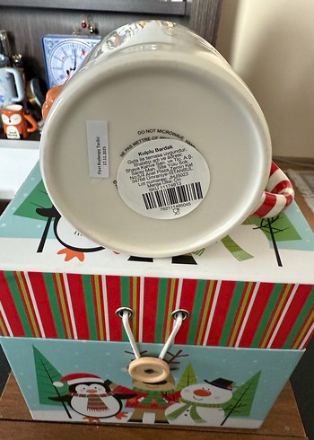 Satarbucks Kurabiye Adam Temalı Porselen Kupa - Görsel 4