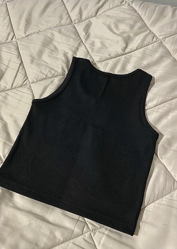 Bershka Siyah Basic Kolsuz Atlet - Görsel 2