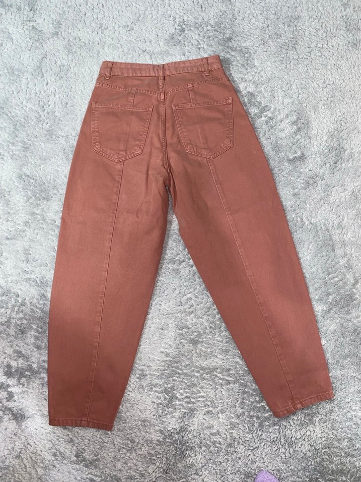 Kadın havuç paça kot pantolon - Görsel 3