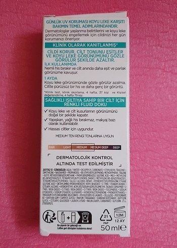 Loreal Paris Bright Reveal SPF 50 Renkli Yüz Güneş Kremi - Görsel 2