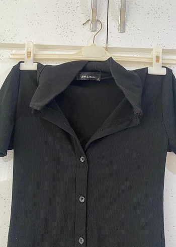 Düğmeli  Kadın Uzun Elbise - Görsel 2