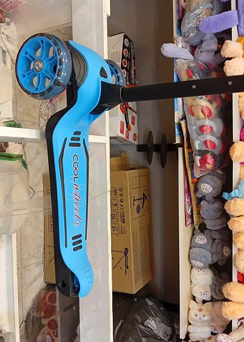 Renkli Mavi Çocuk Scooterı - Görsel 2